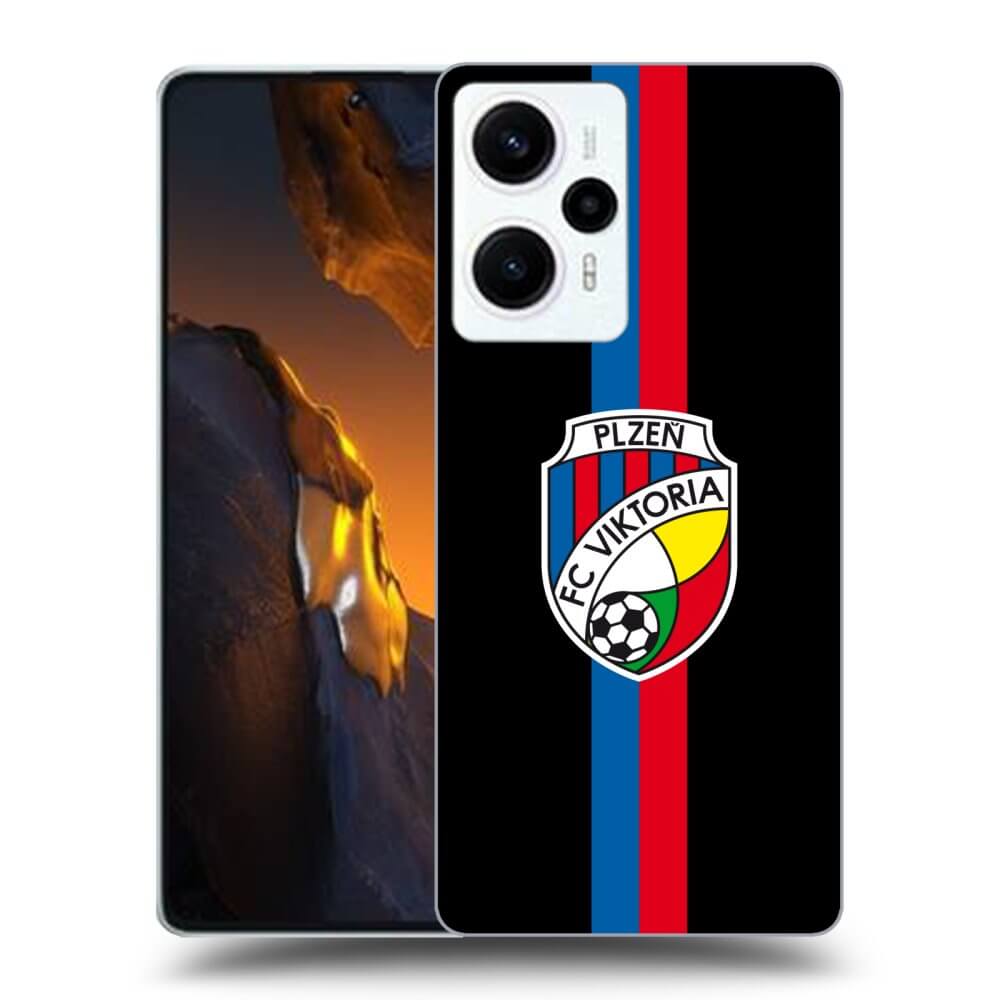 Silikonový černý Obal Pro Xiaomi Poco F5 - FC Viktoria Plzeň H