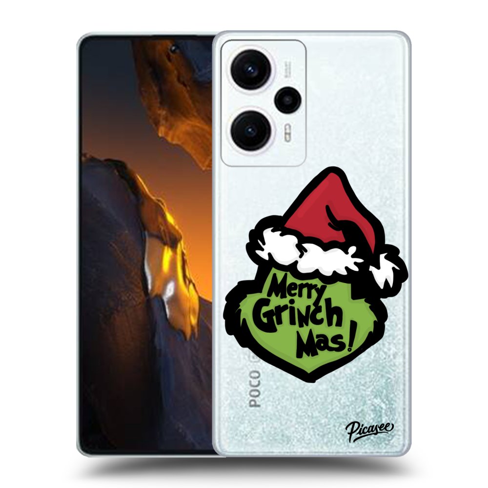 Silikonový Průhledný Obal Pro Xiaomi Poco F5 - Grinch 2