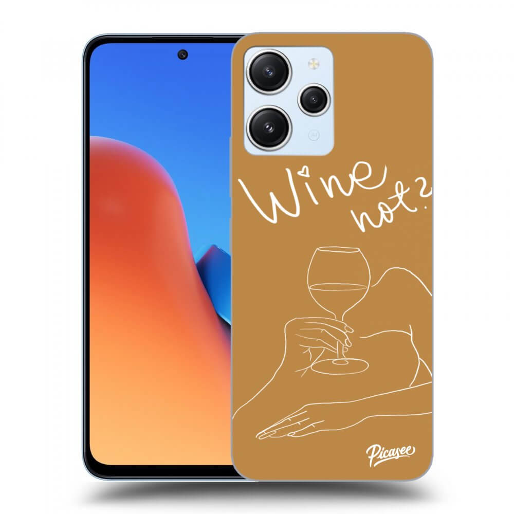 Silikonový Průhledný Obal Pro Xiaomi Redmi 12 4G - Wine Not