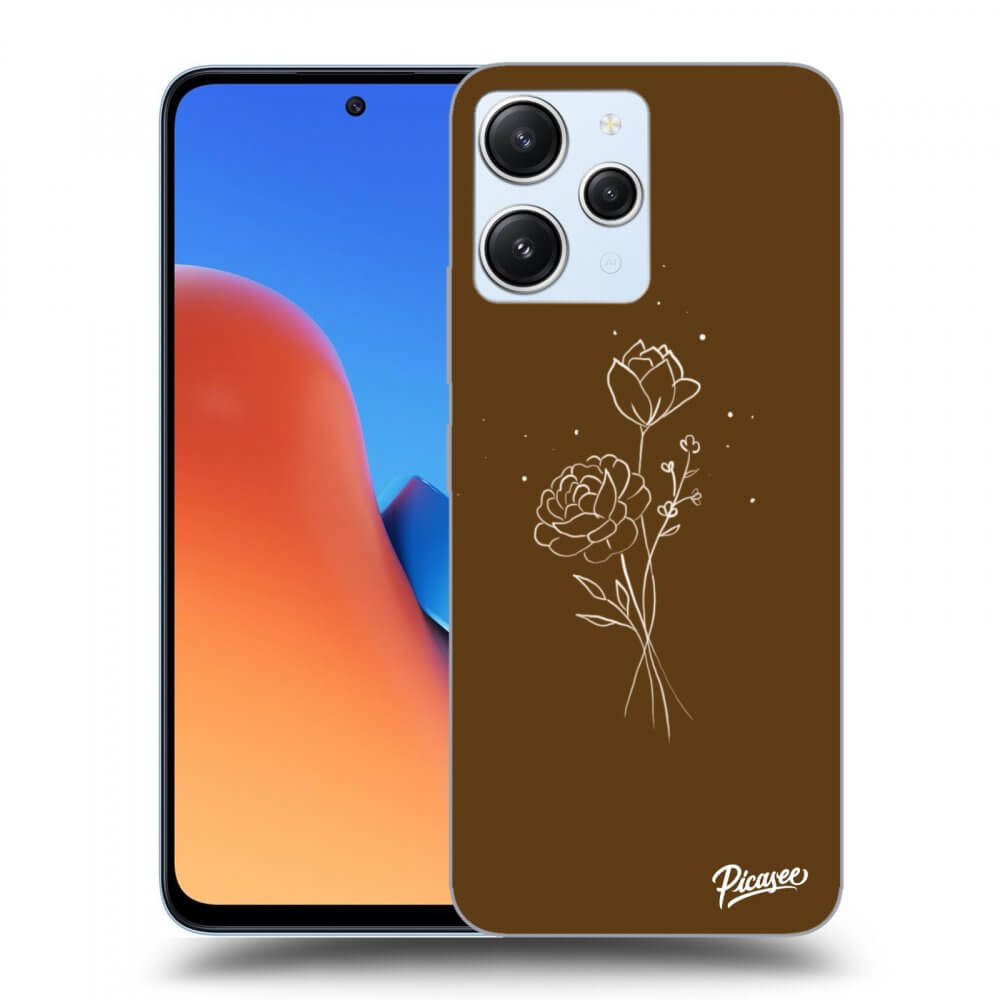 ULTIMATE CASE Pro Xiaomi Redmi 12 4G - Brown Flowers