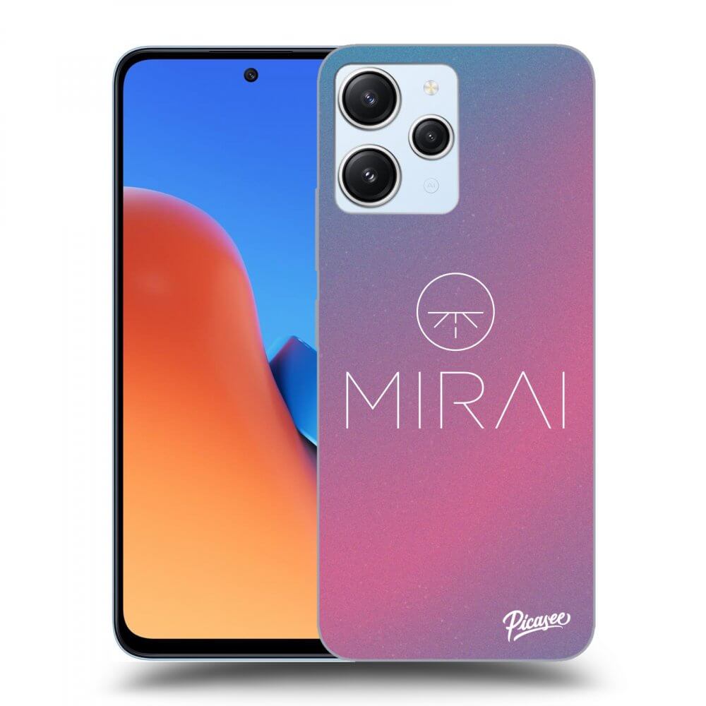 Silikonový černý Obal Pro Xiaomi Redmi 12 4G - Mirai - Logo