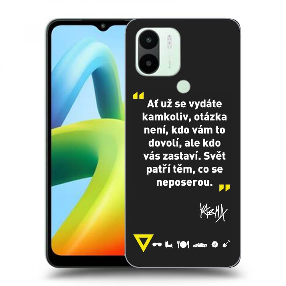 Silikonový černý Obal Pro Xiaomi Redmi A2 - Kazma - SVĚT PATŘÍ TĚM, CO SE NEPOSEROU