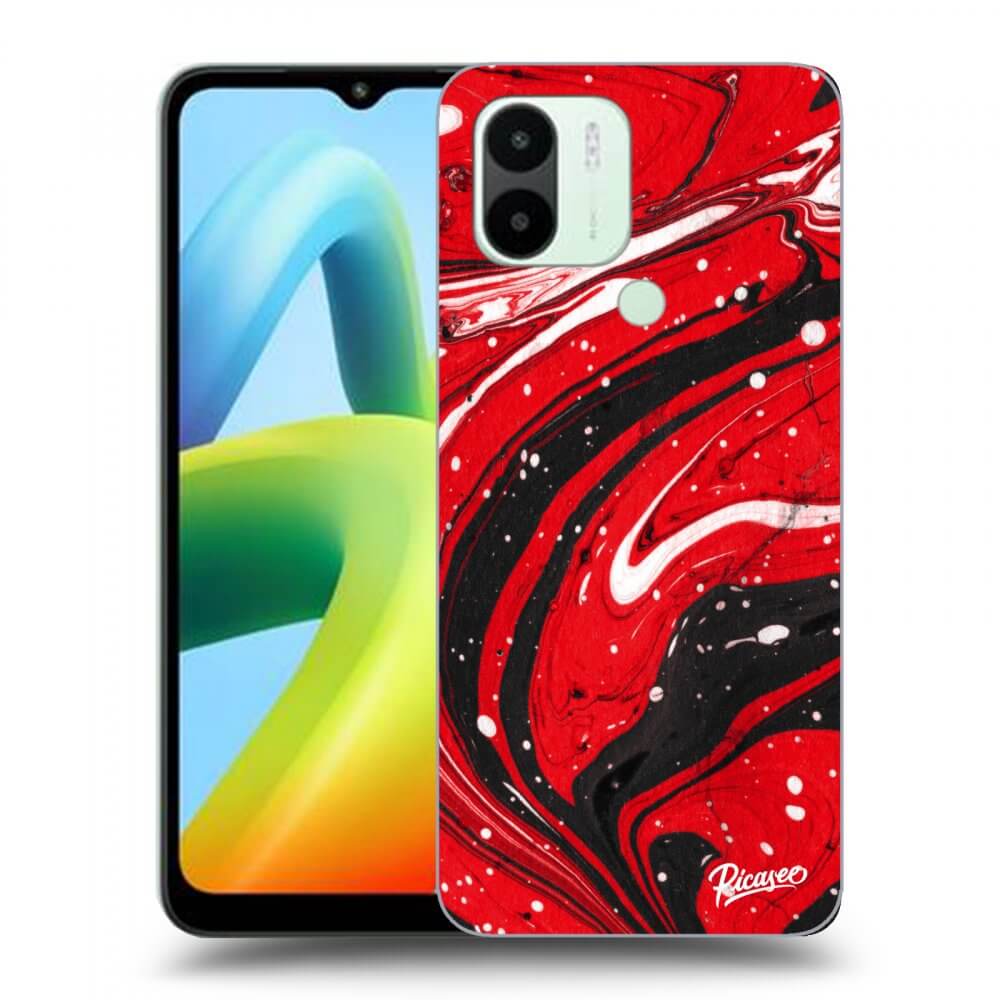 Silikonový černý Obal Pro Xiaomi Redmi A2 - Red Black