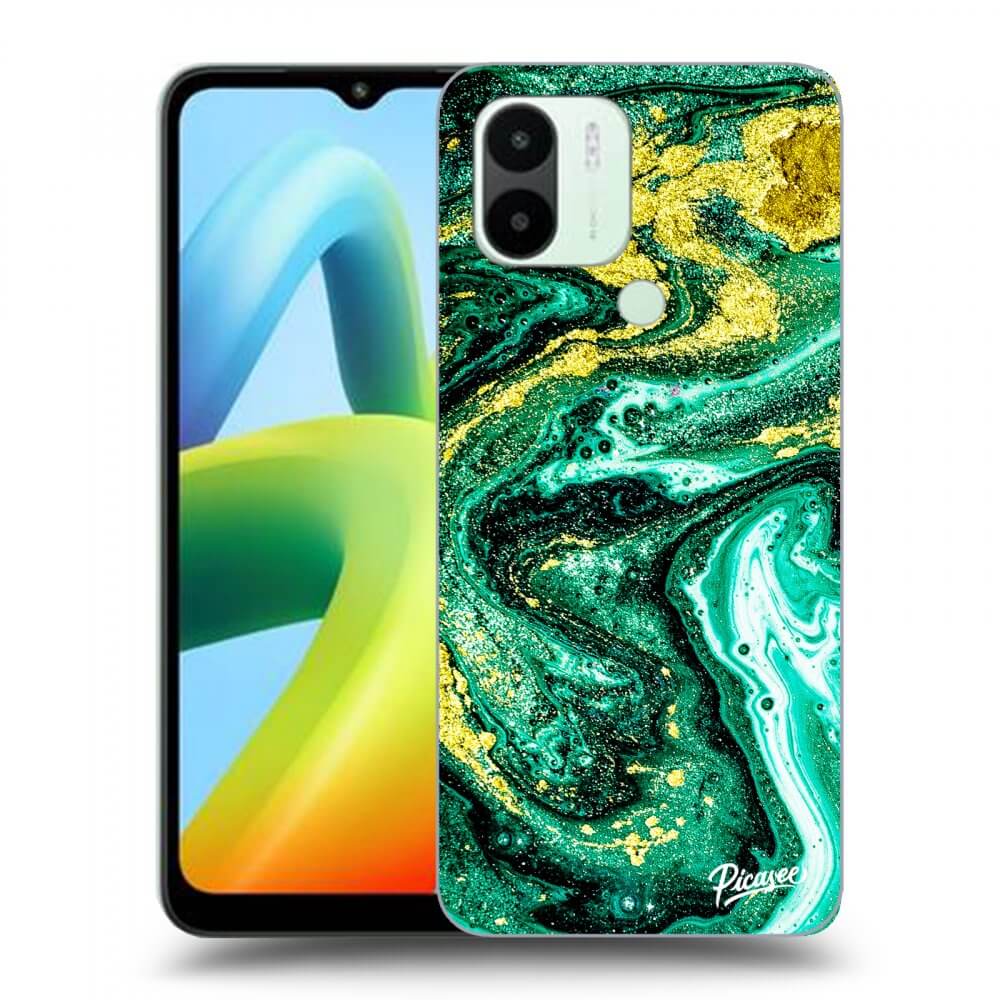 Silikonový černý Obal Pro Xiaomi Redmi A2 - Green Gold