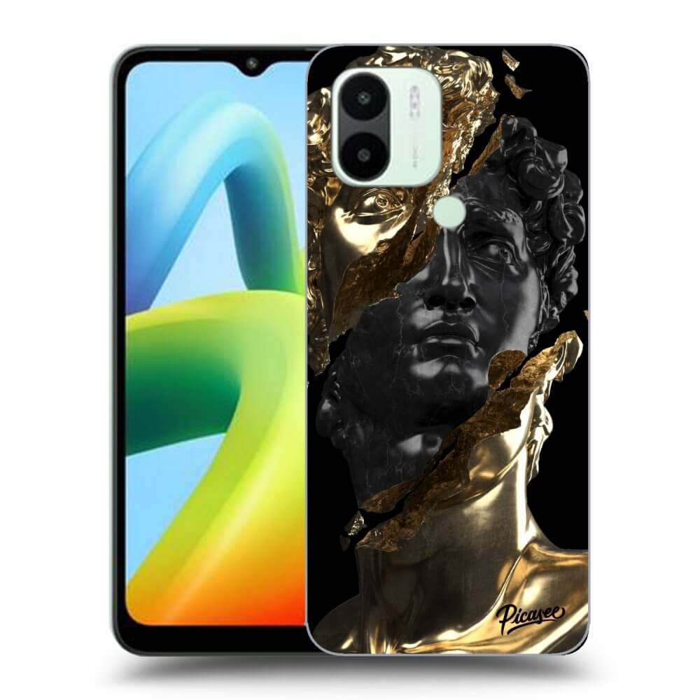 Silikonový černý Obal Pro Xiaomi Redmi A2 - Gold - Black