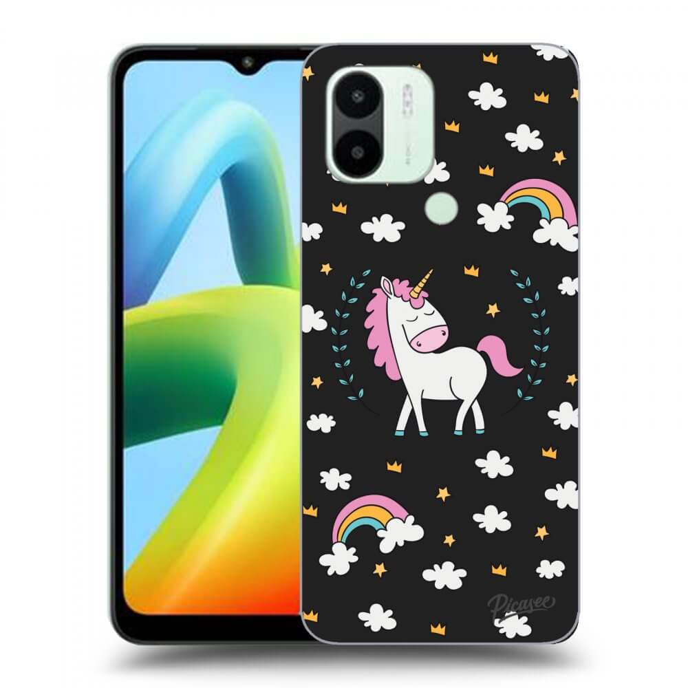 Silikonový černý Obal Pro Xiaomi Redmi A2 - Unicorn Hvězdné Nebe