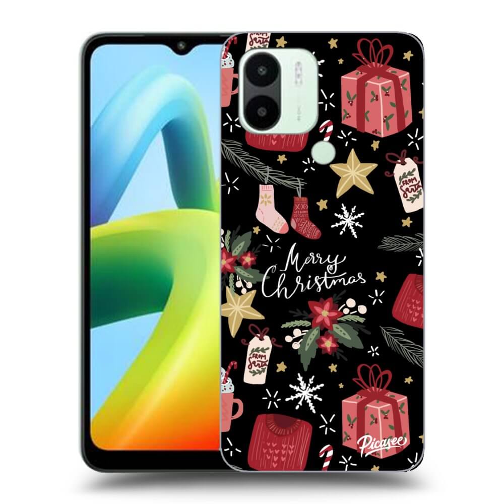 Silikonový černý Obal Pro Xiaomi Redmi A2 - Christmas