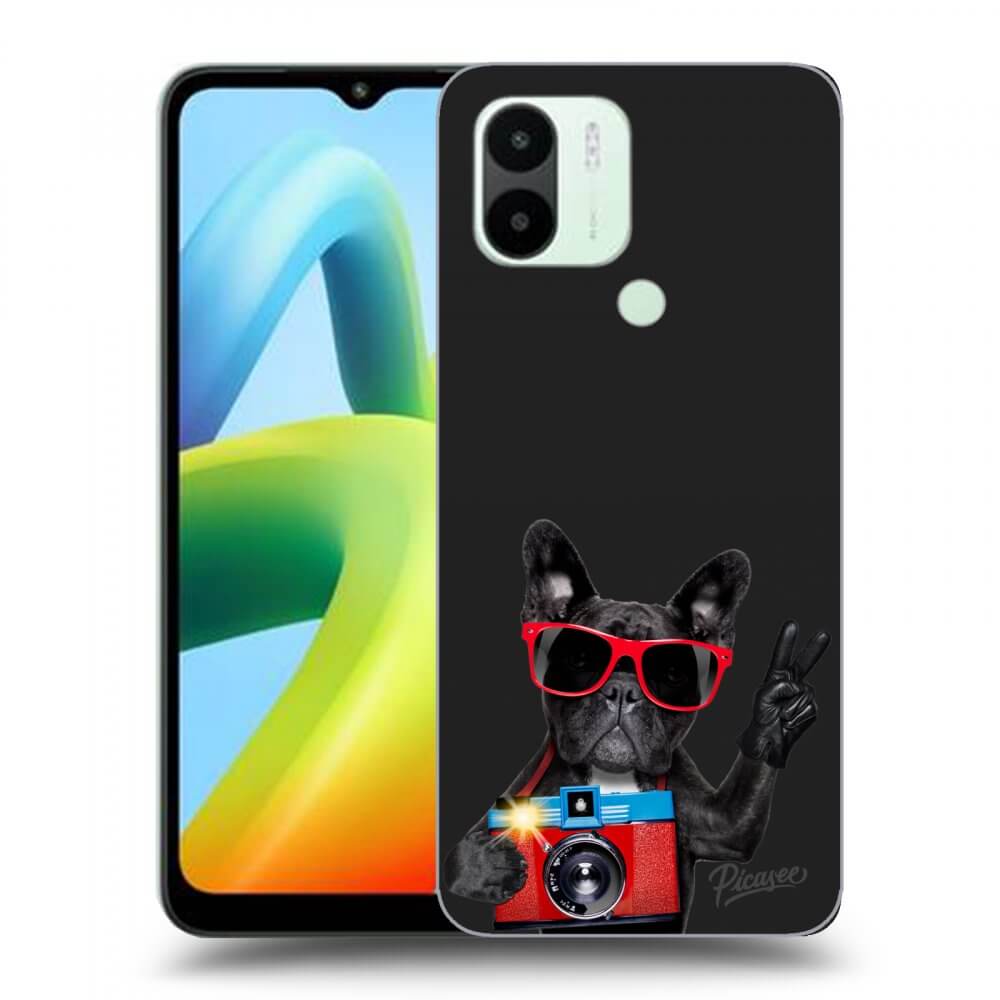 Silikonový černý Obal Pro Xiaomi Redmi A2 - Francouzský Buldoček