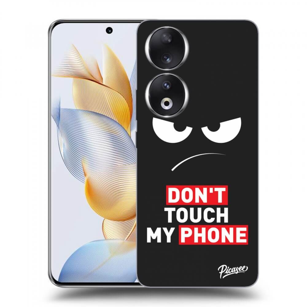 Silikonový černý Obal Pro Honor 90 5G - Angry Eyes - Transparent