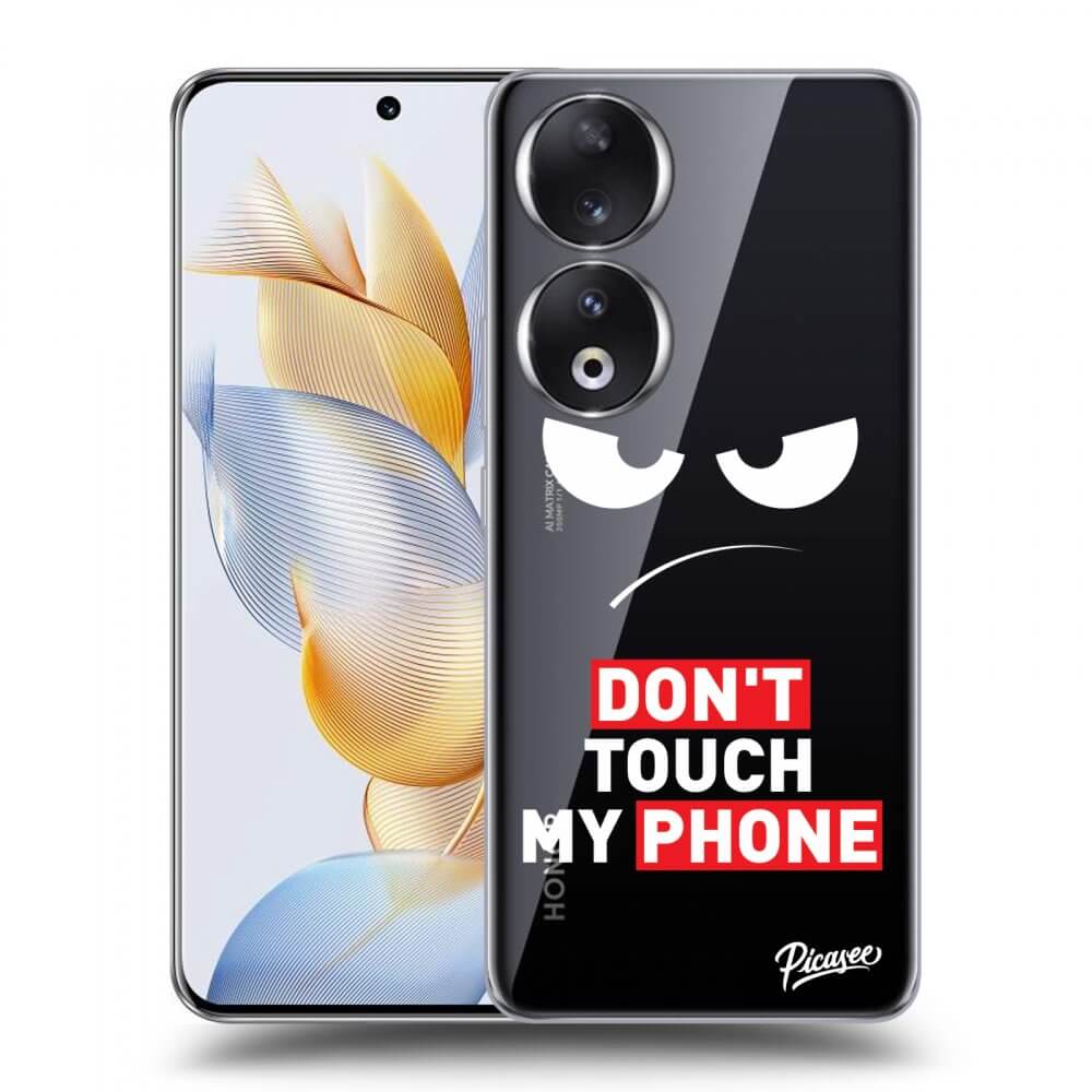 Silikonový Průhledný Obal Pro Honor 90 5G - Angry Eyes - Transparent