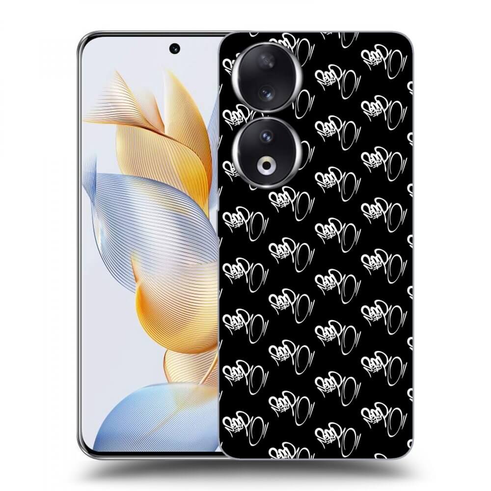 Silikonový černý Obal Pro Honor 90 5G - Separ - White On Black