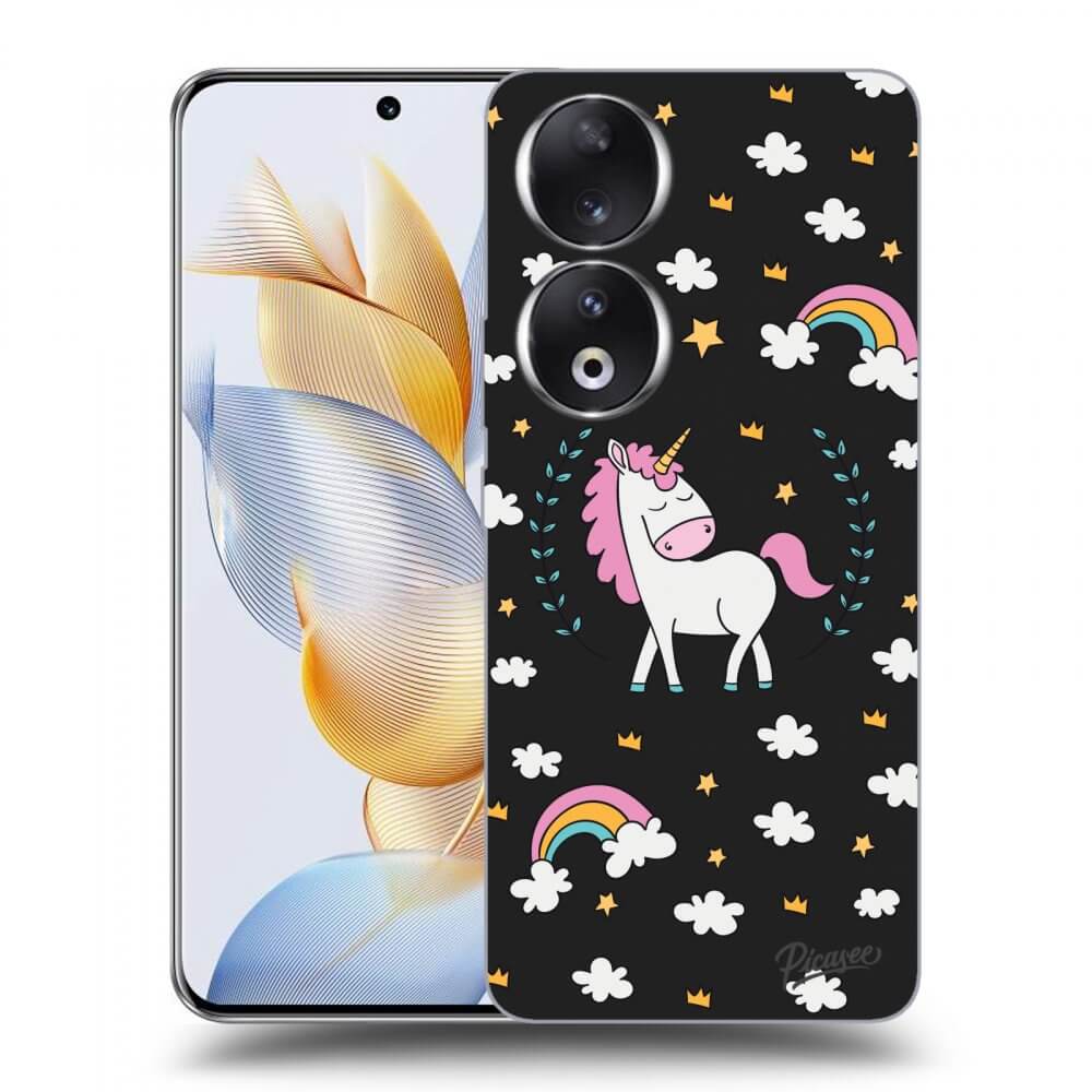 Silikonový černý Obal Pro Honor 90 5G - Unicorn Hvězdné Nebe