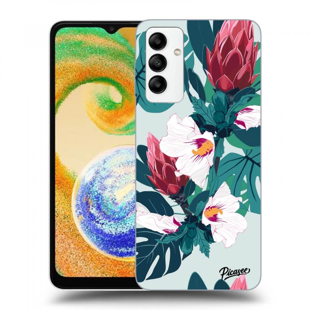 Silikonový černý Obal Pro Samsung Galaxy A04s A047F - Rhododendron