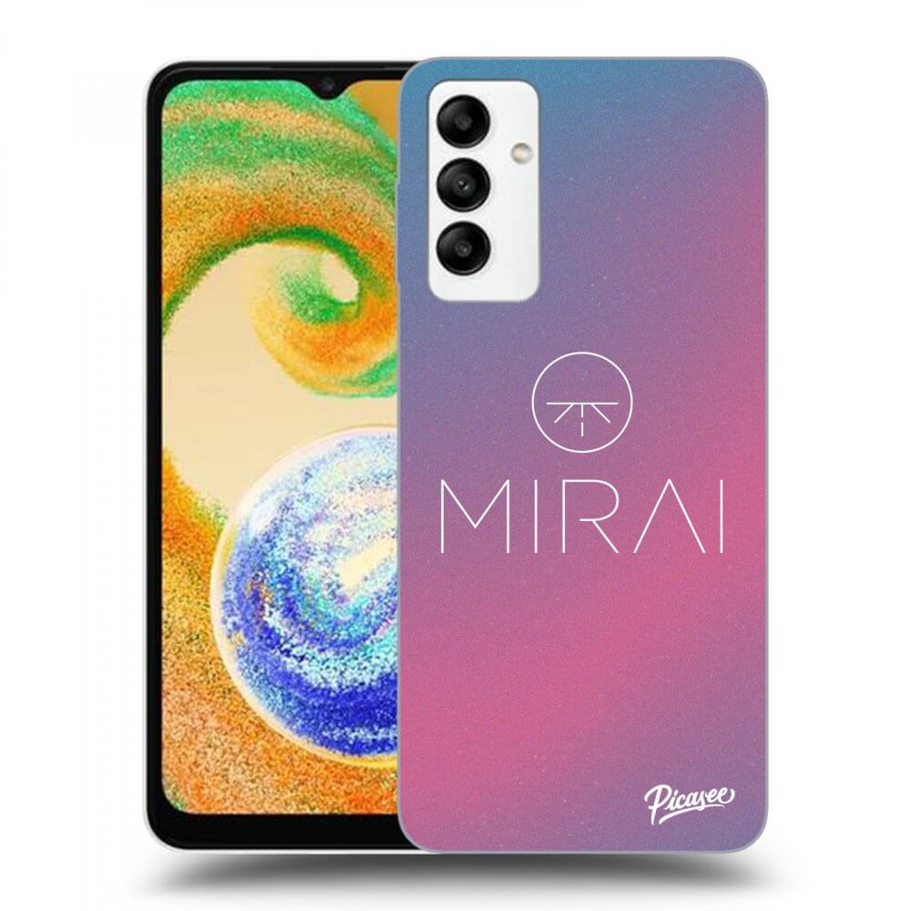 Silikonový černý Obal Pro Samsung Galaxy A04s A047F - Mirai - Logo