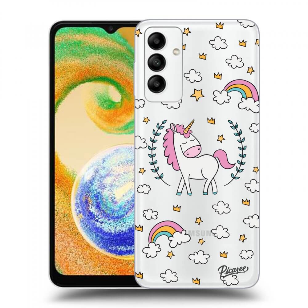 Silikonový Průhledný Obal Pro Samsung Galaxy A04s A047F - Unicorn Hvězdné Nebe