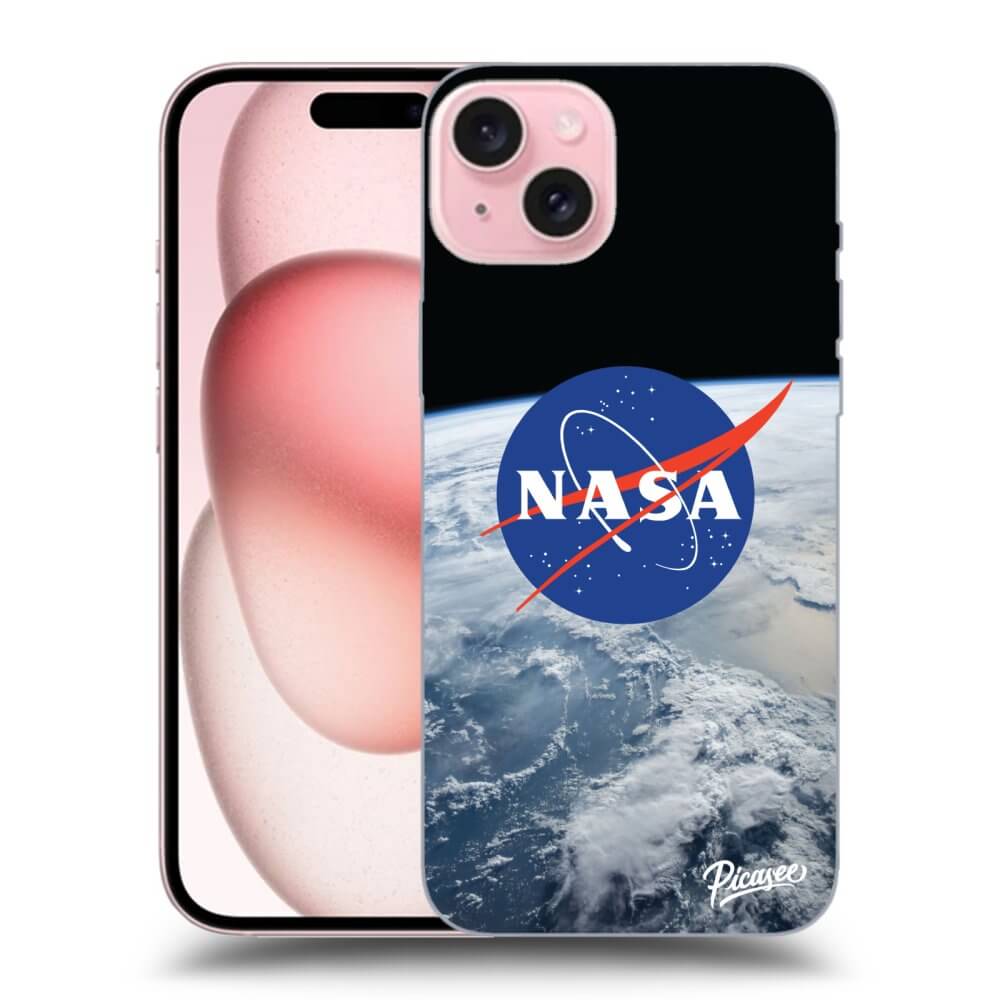 Silikonový černý Obal Pro Apple IPhone 15 - Nasa Earth