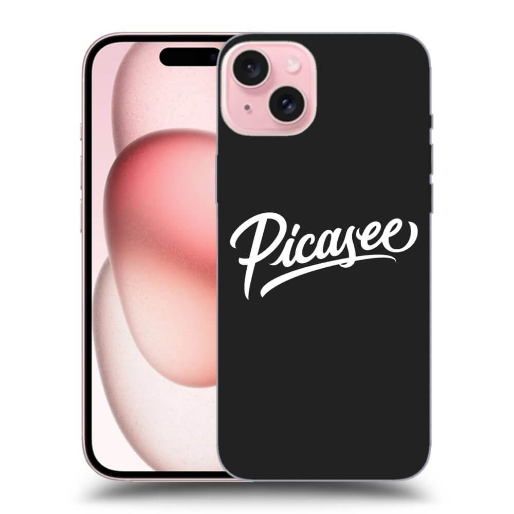 Silikonový černý Obal Pro Apple IPhone 15 - Picasee - White