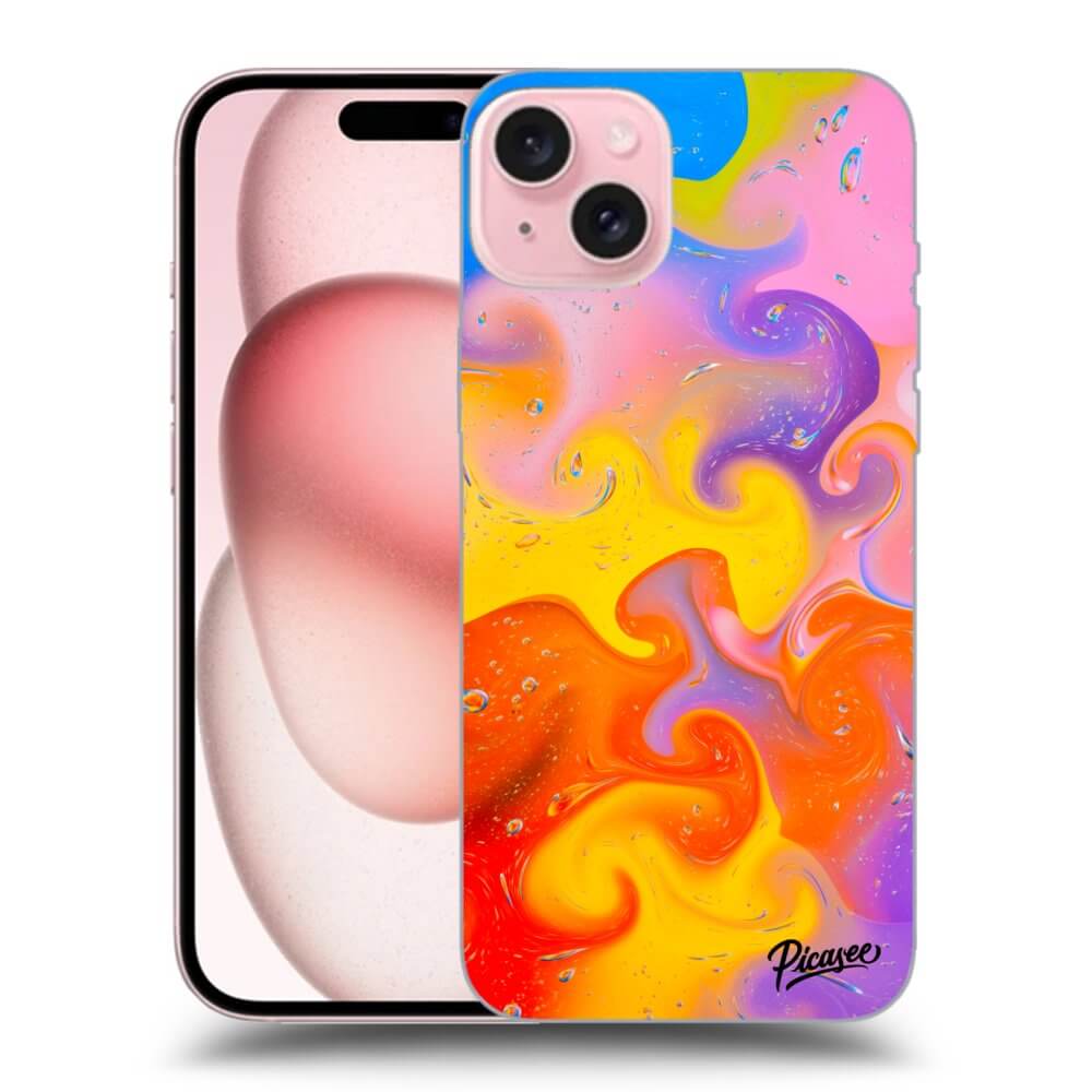 Silikonový černý Obal Pro Apple IPhone 15 - Bubbles