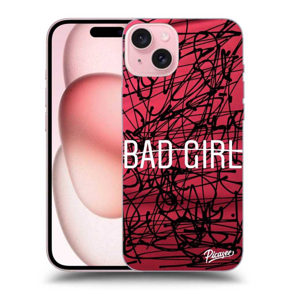 Silikonový černý Obal Pro Apple IPhone 15 - Bad Girl