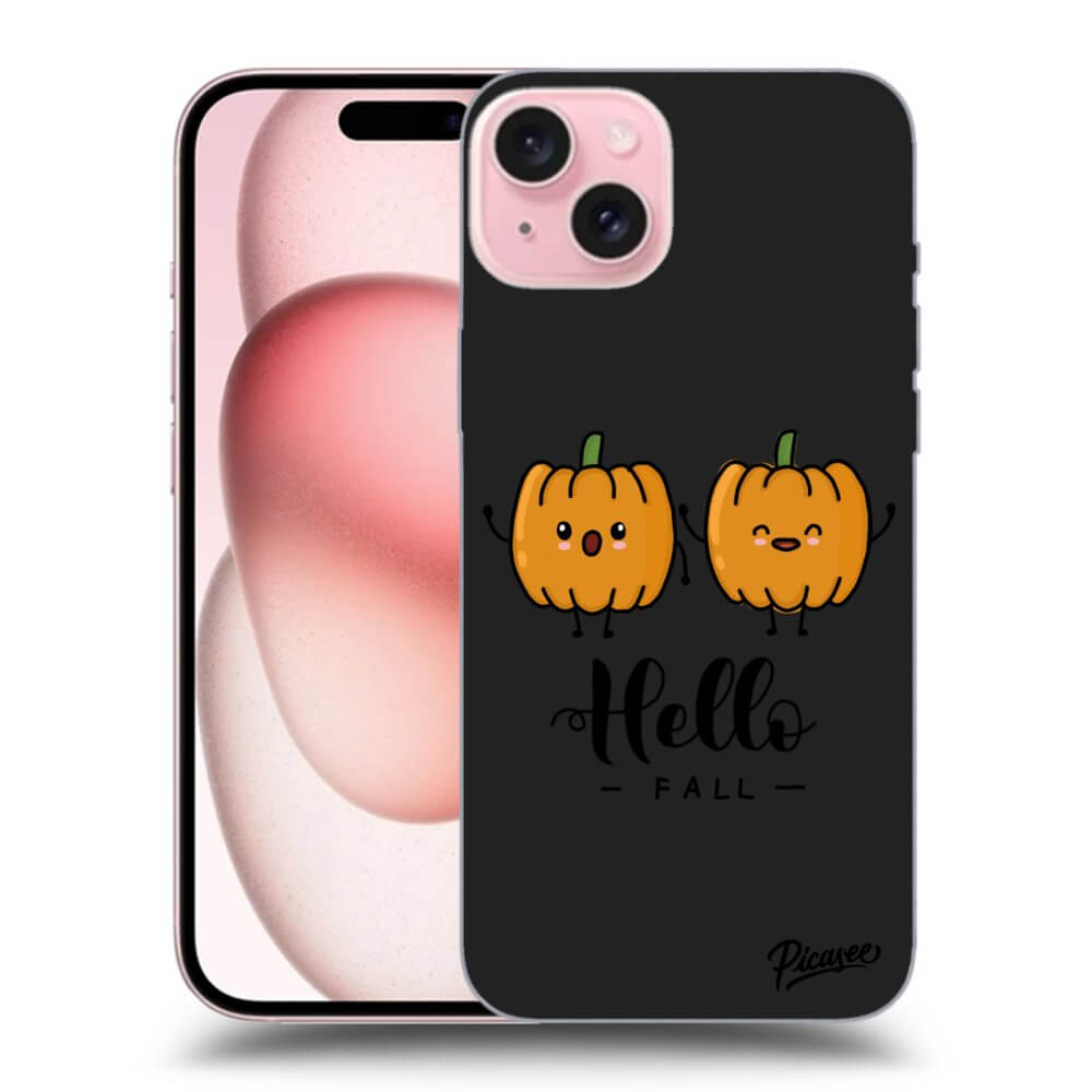 Silikonový černý Obal Pro Apple IPhone 15 - Hallo Fall