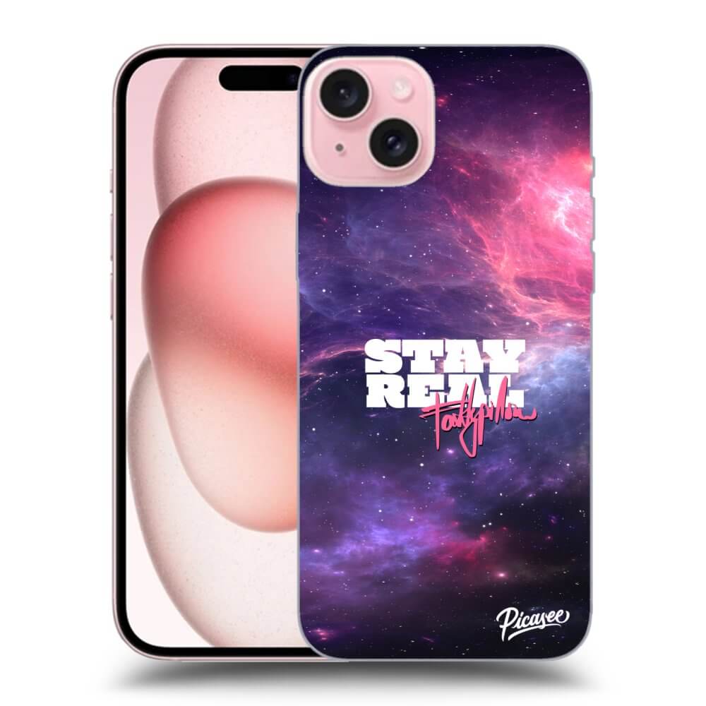 Silikonový černý Obal Pro Apple IPhone 15 - Stay Real