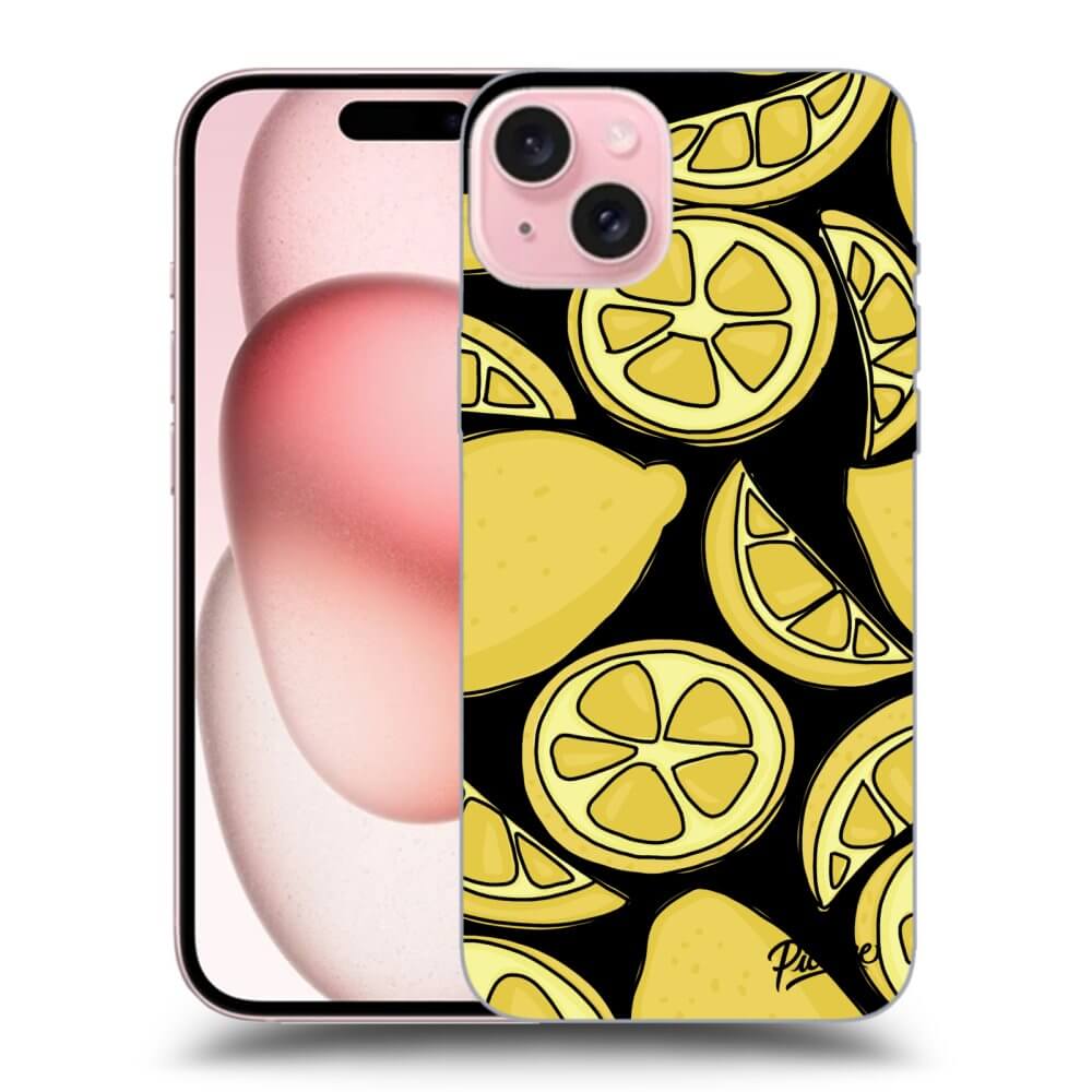 Silikonový černý Obal Pro Apple IPhone 15 - Lemon