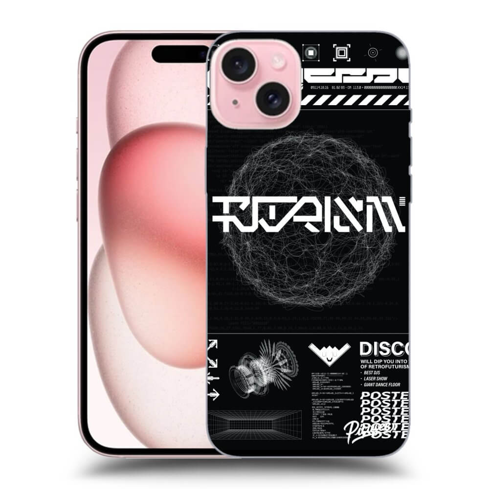 Silikonový černý Obal Pro Apple IPhone 15 - BLACK DISCO