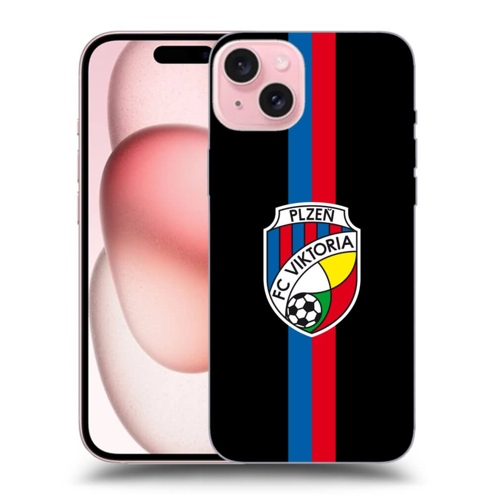 Silikonový černý Obal Pro Apple IPhone 15 - FC Viktoria Plzeň H