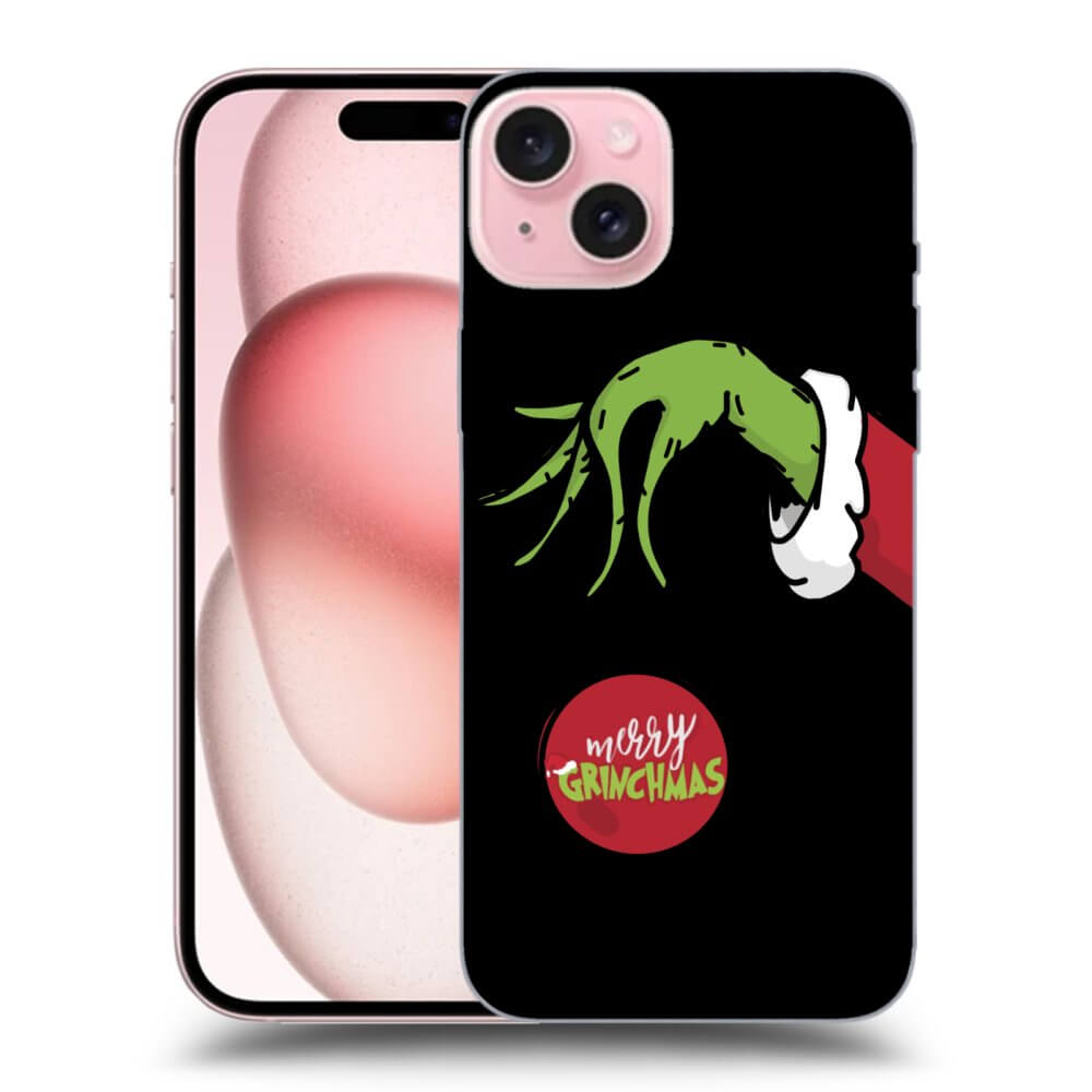 Silikonový černý Obal Pro Apple IPhone 15 - Grinch