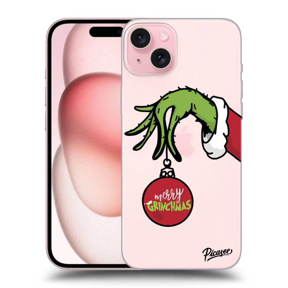 Silikonový Průhledný Obal Pro Apple IPhone 15 - Grinch