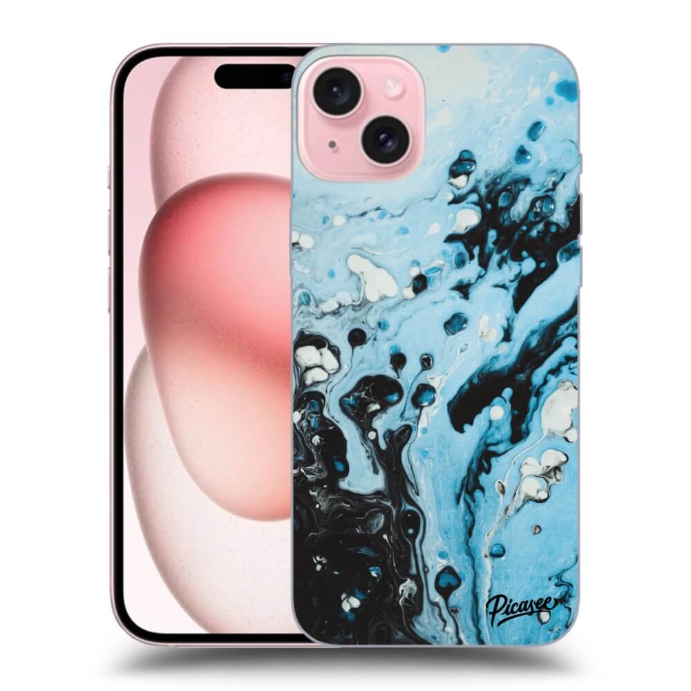 Silikonový černý Obal Pro Apple IPhone 15 - Organic Blue