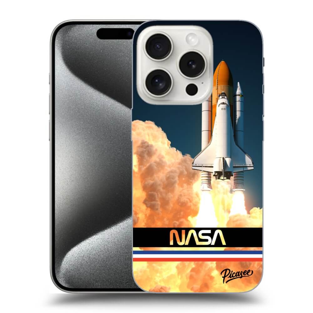 Silikonový Průhledný Obal Pro Apple IPhone 15 Pro - Space Shuttle