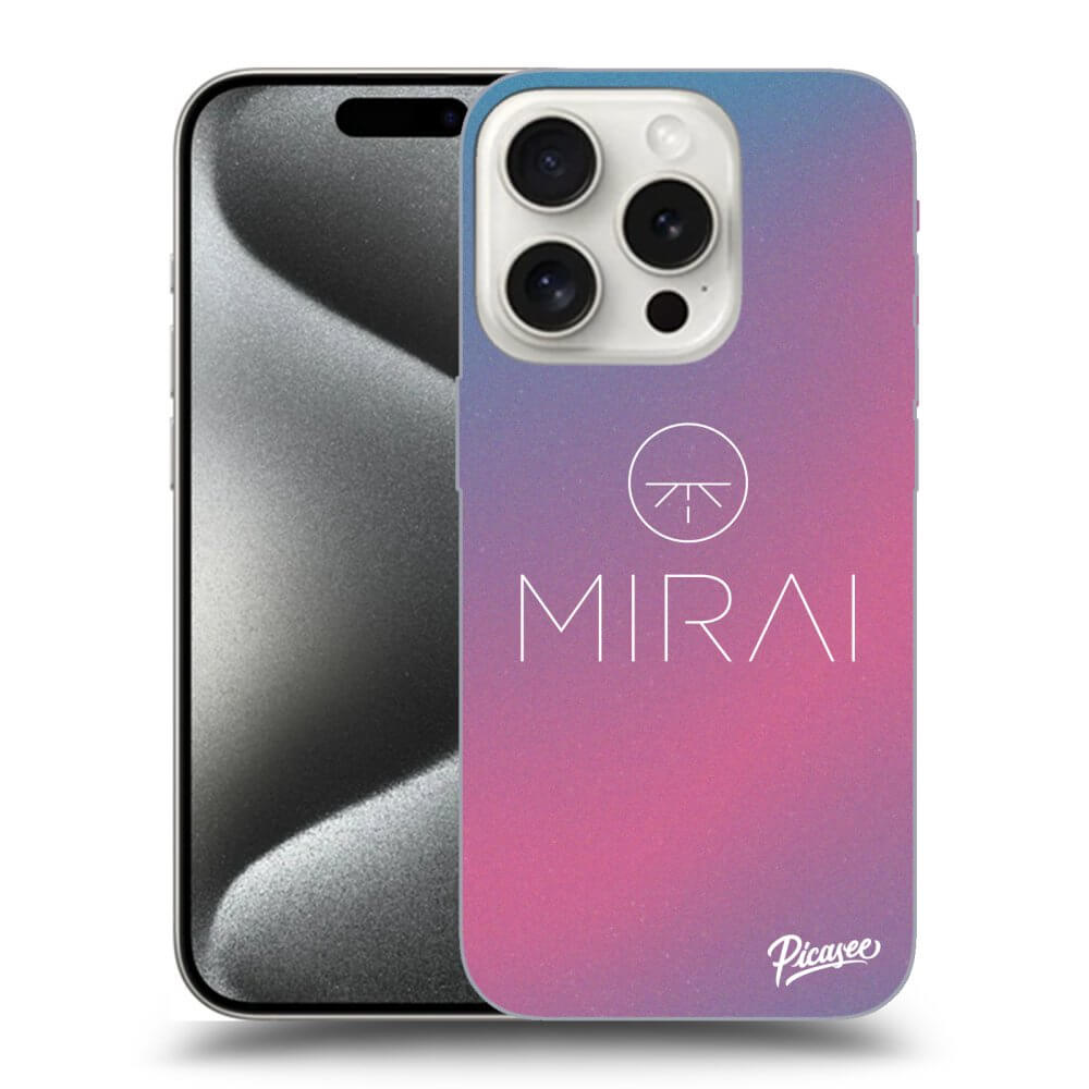 Silikonový černý Obal Pro Apple IPhone 15 Pro - Mirai - Logo