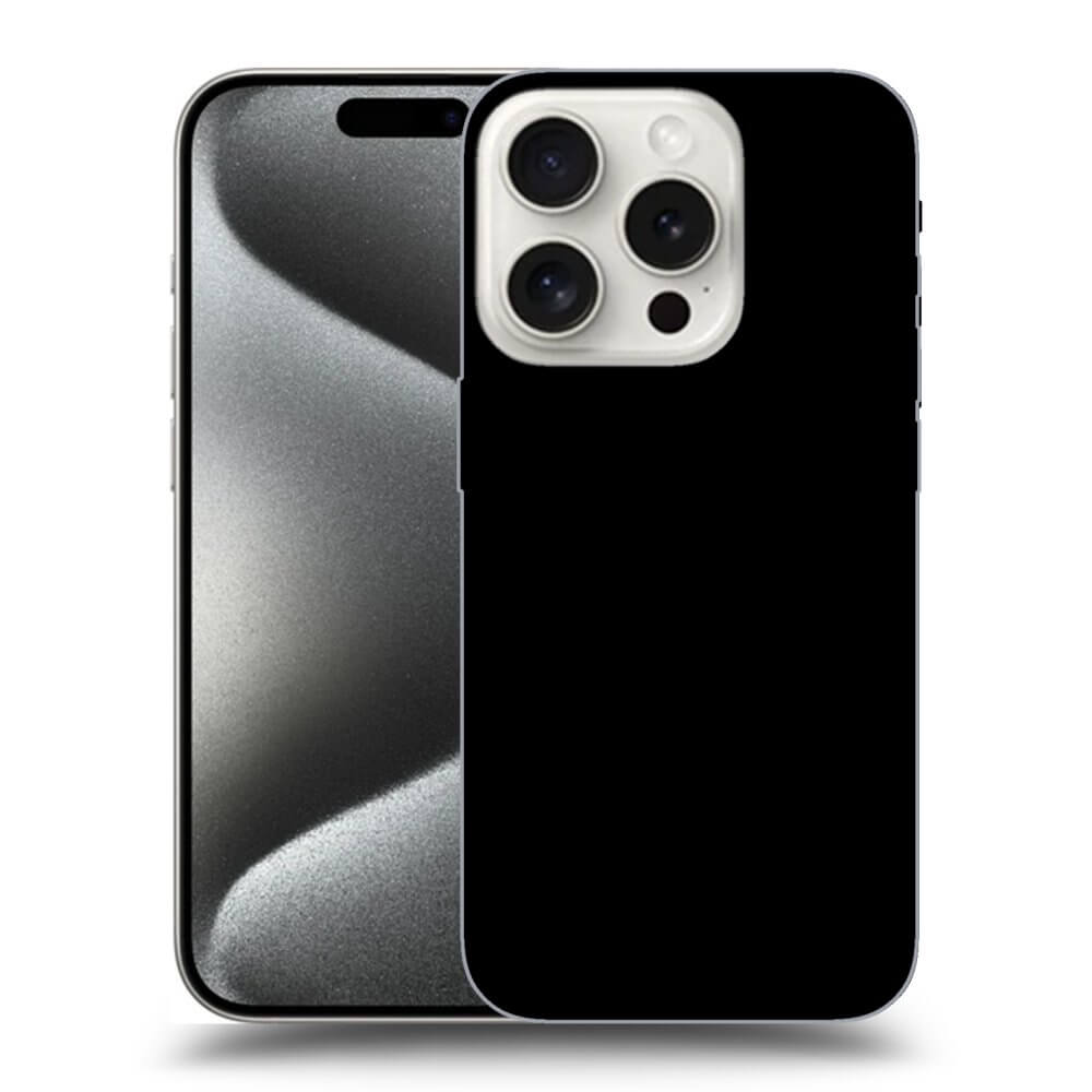 Silikonový černý Obal Pro Apple IPhone 15 Pro - Separ - Black On Black 2