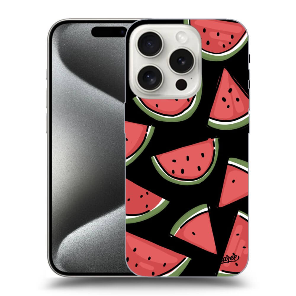 Silikonový černý Obal Pro Apple IPhone 15 Pro - Melone