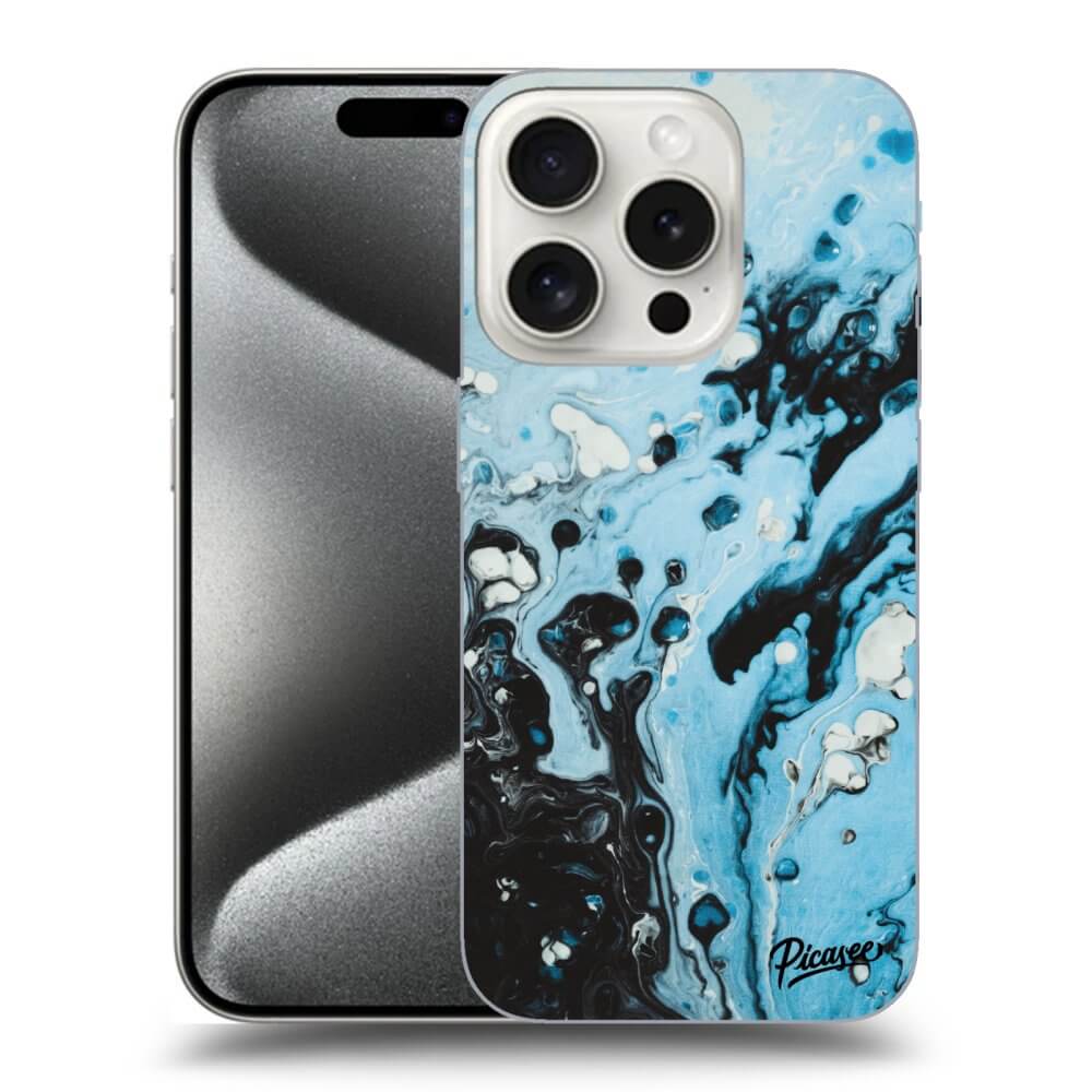 Silikonový černý Obal Pro Apple IPhone 15 Pro - Organic Blue