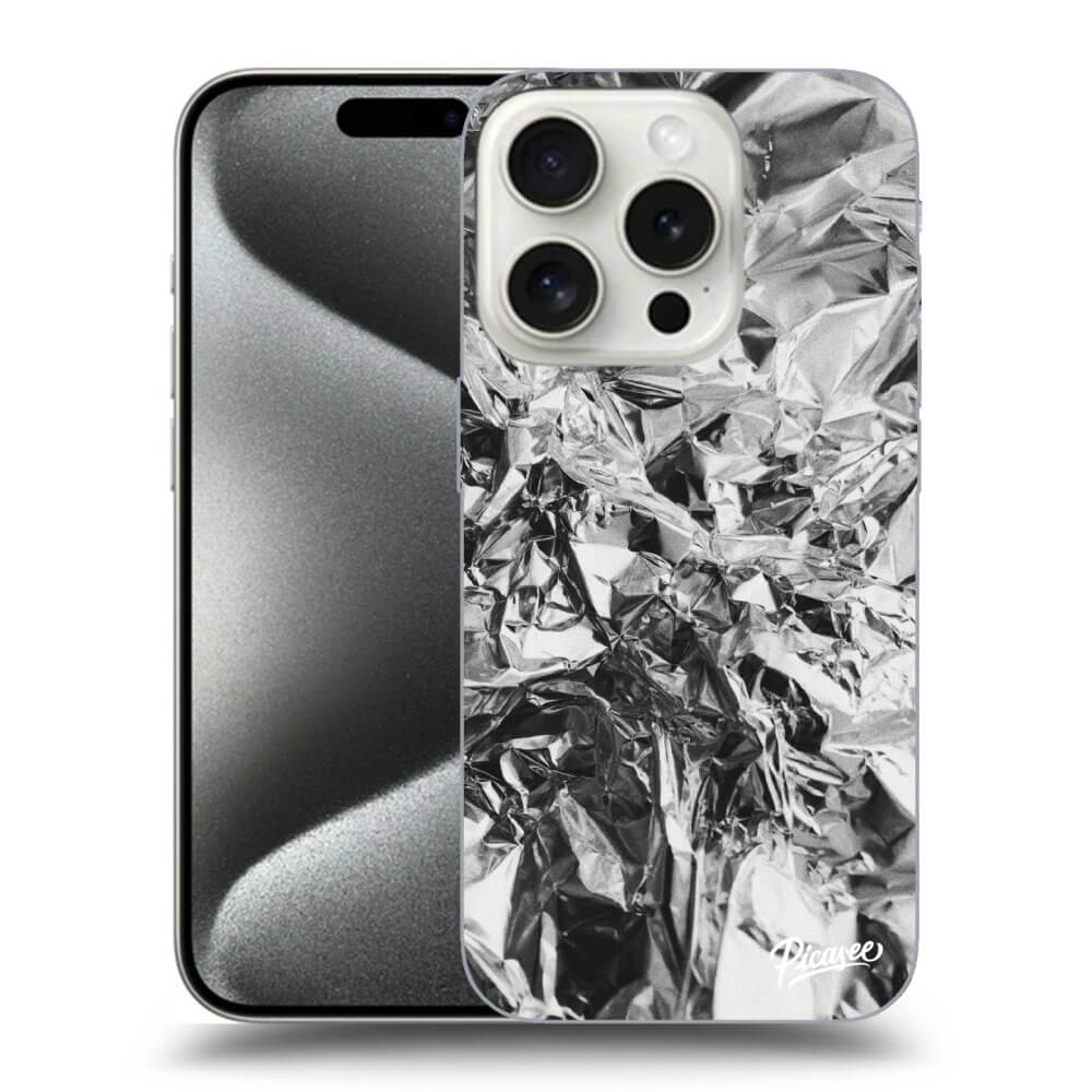 Silikonový černý Obal Pro Apple IPhone 15 Pro - Chrome