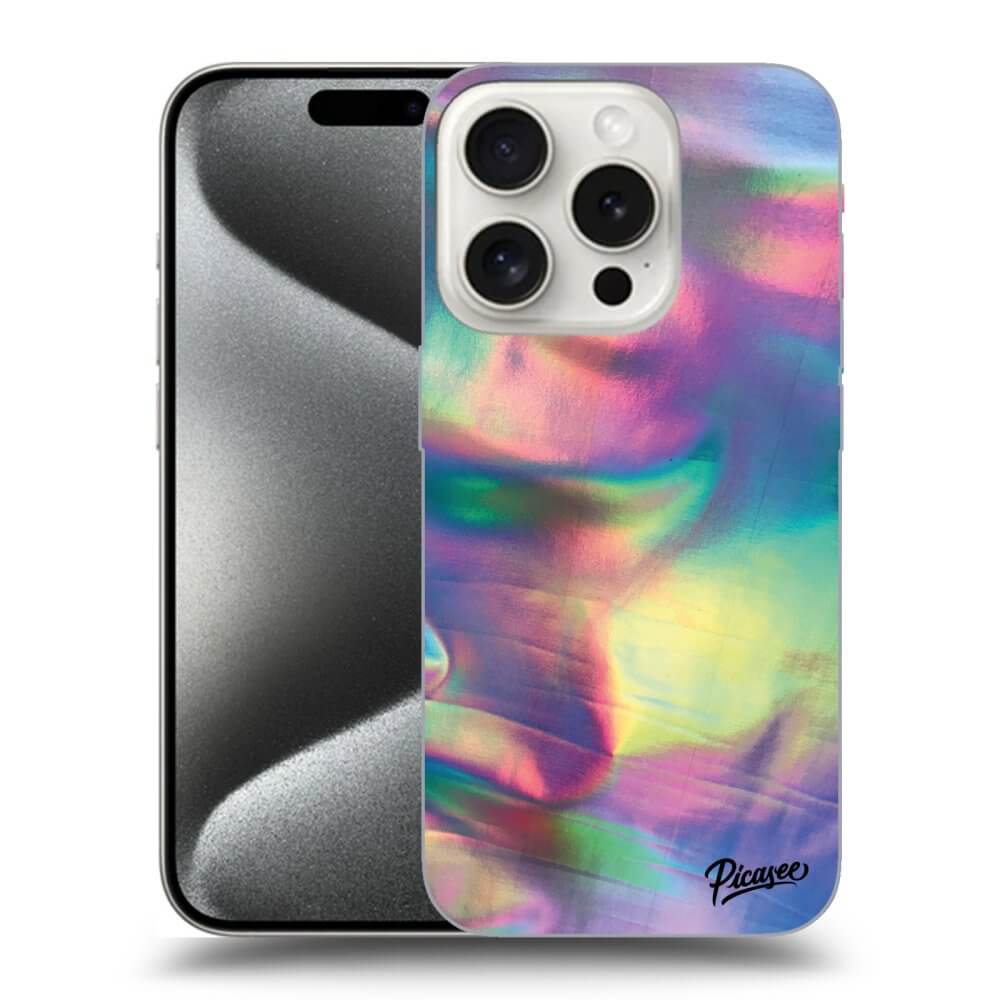 Silikonový černý Obal Pro Apple IPhone 15 Pro - Holo