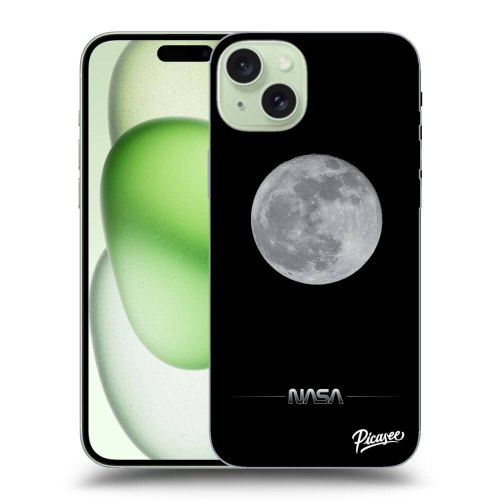 Silikonový Průhledný Obal Pro Apple IPhone 15 Plus - Moon Minimal