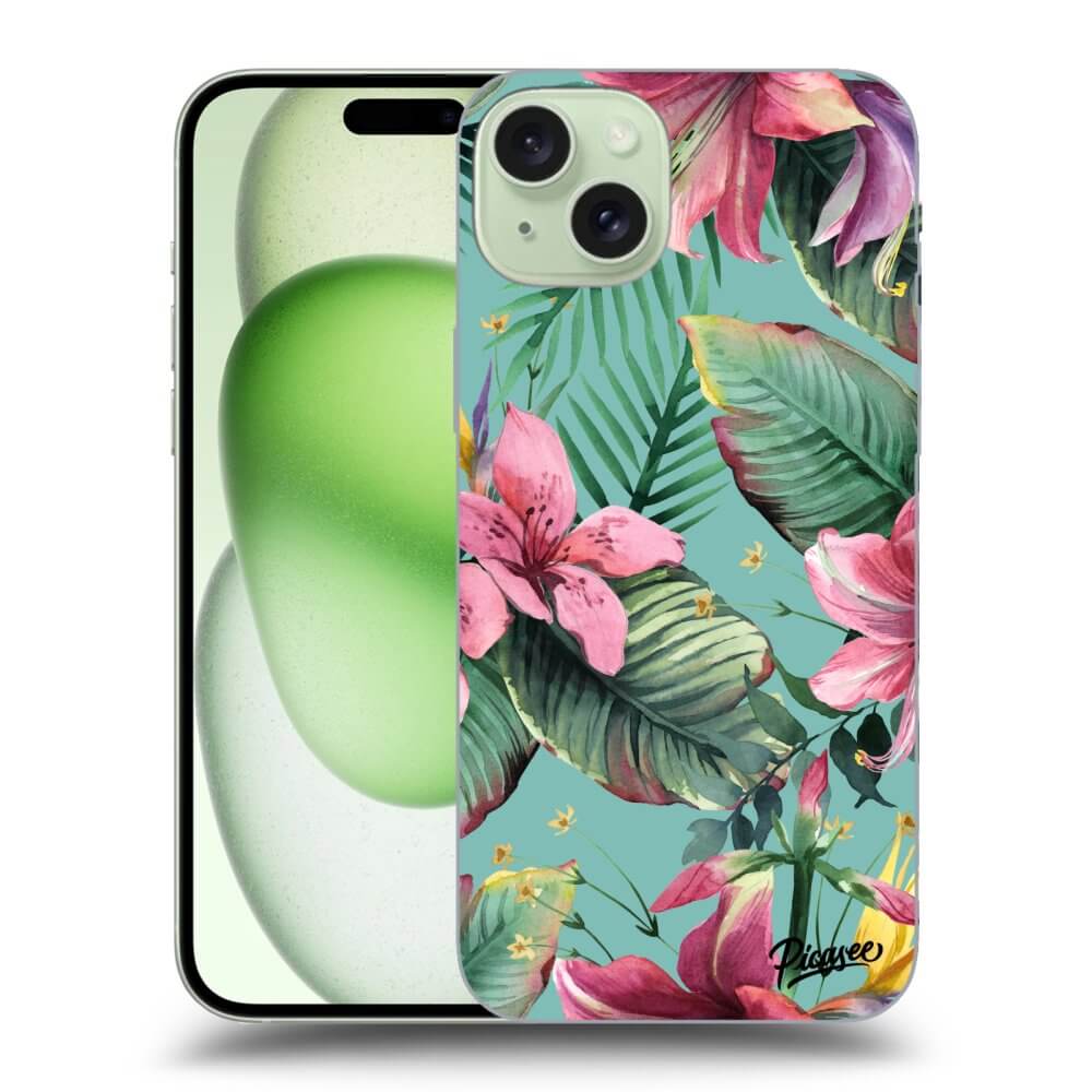 Silikonový černý Obal Pro Apple IPhone 15 Plus - Hawaii