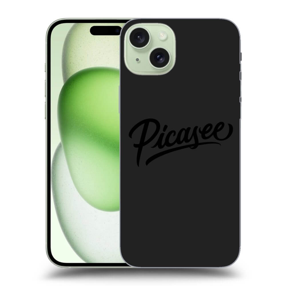 Silikonový černý Obal Pro Apple IPhone 15 Plus - Picasee - Black