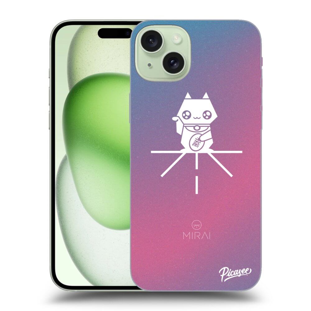 Silikonový Průhledný Obal Pro Apple IPhone 15 Plus - Mirai - Maneki Neko