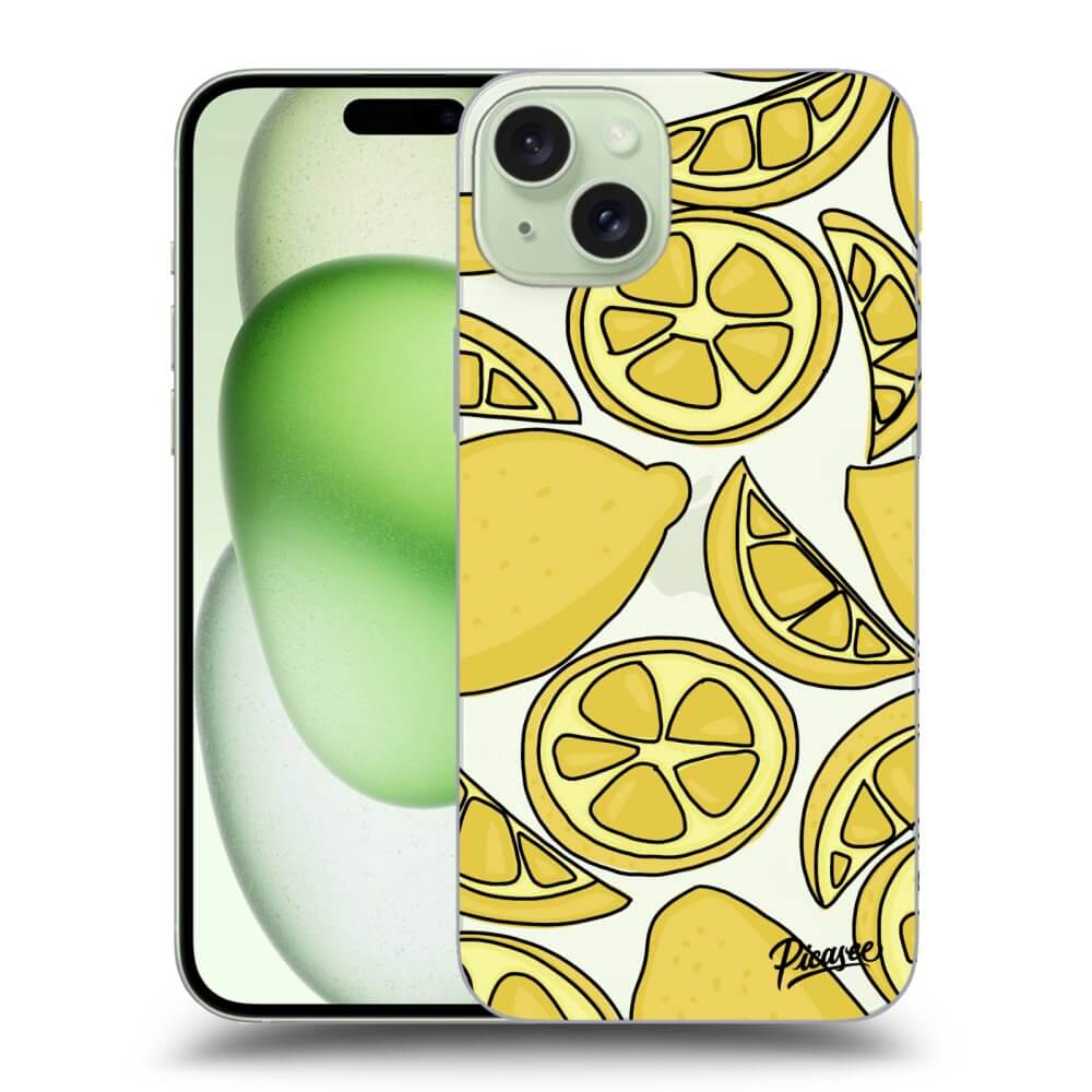 Silikonový Průhledný Obal Pro Apple IPhone 15 Plus - Lemon