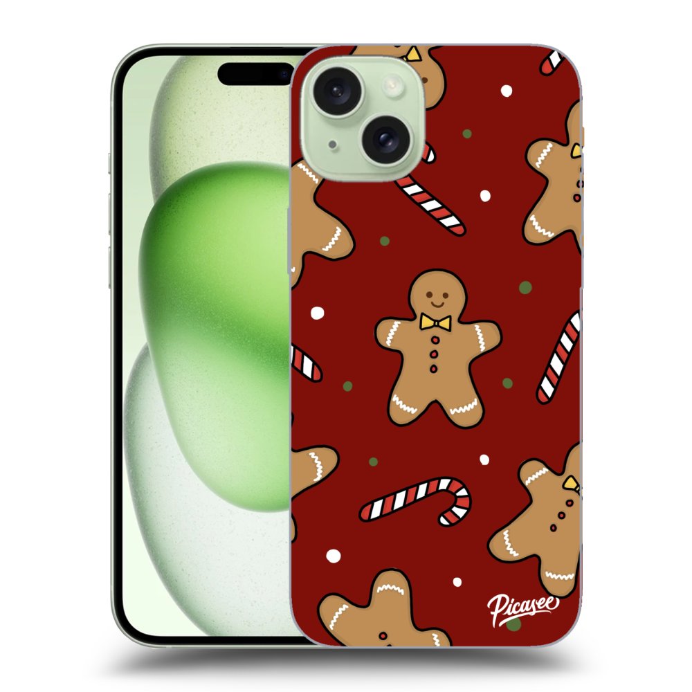 Silikonový Průhledný Obal Pro Apple IPhone 15 Plus - Gingerbread 2