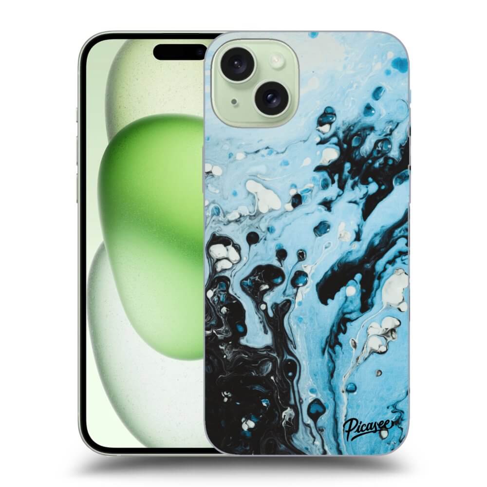 Silikonový Průhledný Obal Pro Apple IPhone 15 Plus - Organic Blue