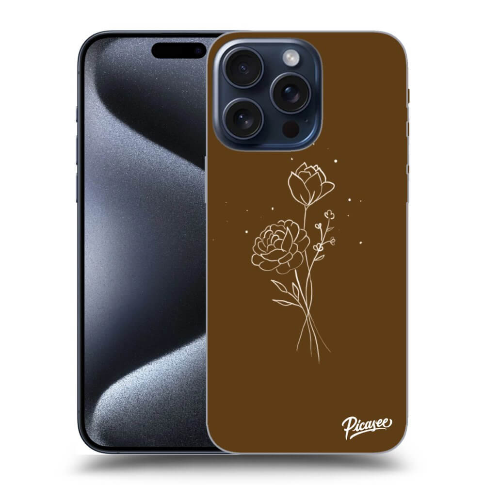 ULTIMATE CASE Pro Apple IPhone 15 Pro Max - Brown Flowers