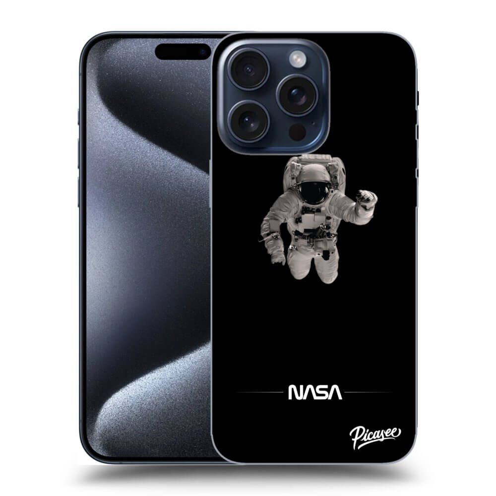 Silikonový Průhledný Obal Pro Apple IPhone 15 Pro Max - Astronaut Minimal