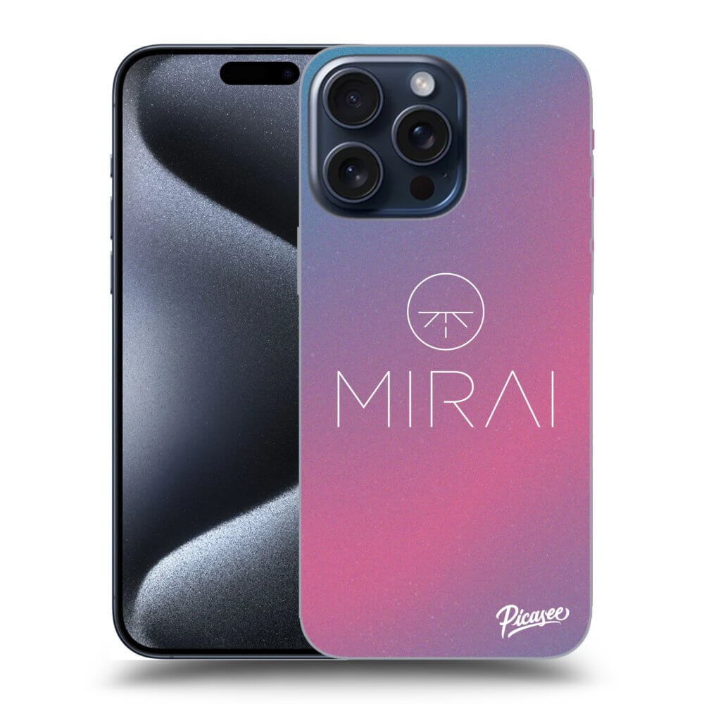 Silikonový černý Obal Pro Apple IPhone 15 Pro Max - Mirai - Logo