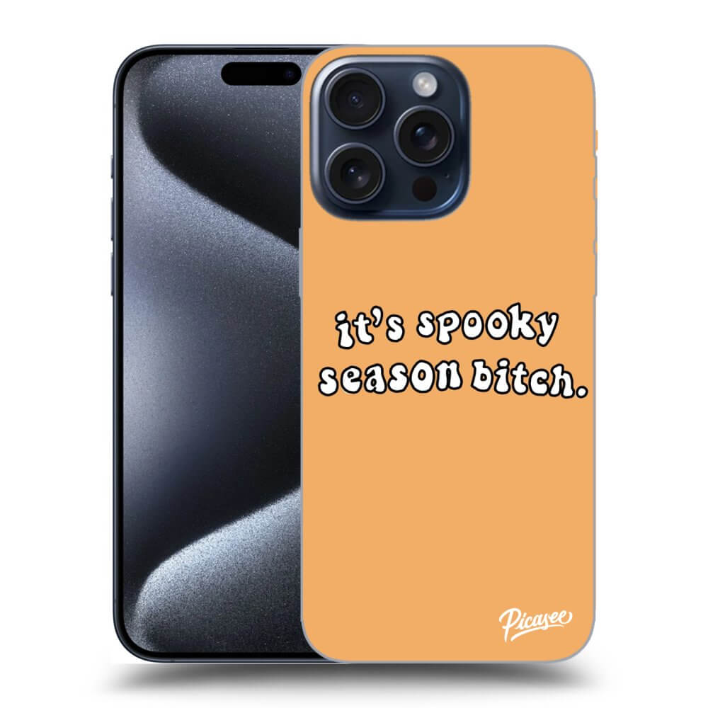 Silikonový Průhledný Obal Pro Apple IPhone 15 Pro Max - Spooky Season