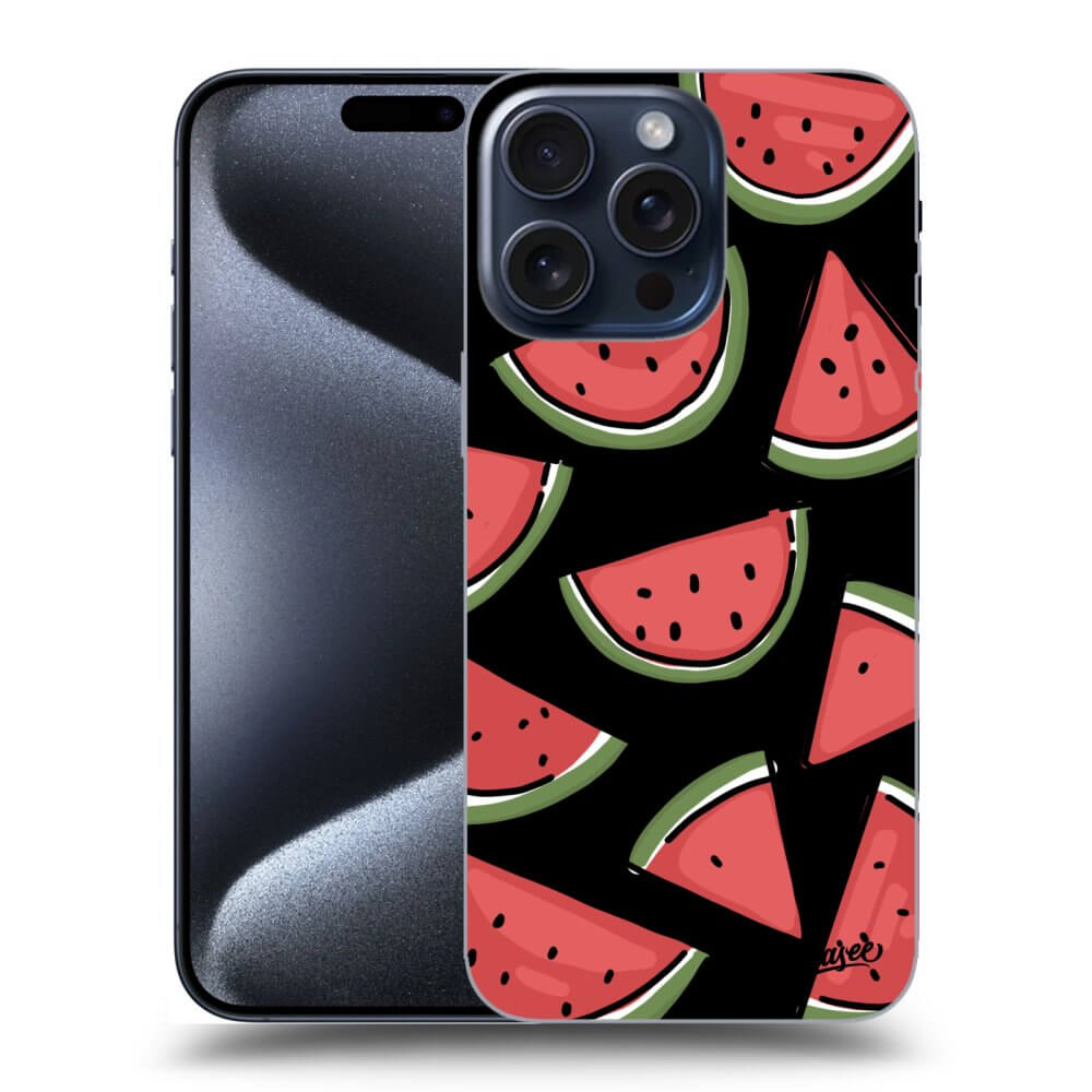 Silikonový černý Obal Pro Apple IPhone 15 Pro Max - Melone